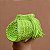 Bolsa Fabíola Giuntini crochê fio de seda verde limão - Imagem 2